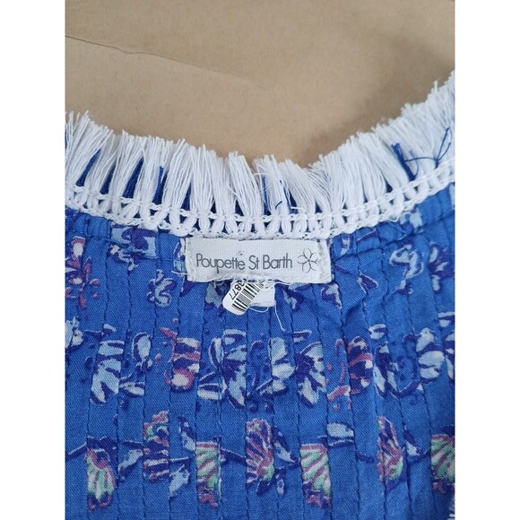 Poupette St Barth Mini Dress Sasha Floral Print Mini Dress Medium Resortwear - Picture 2 of 7